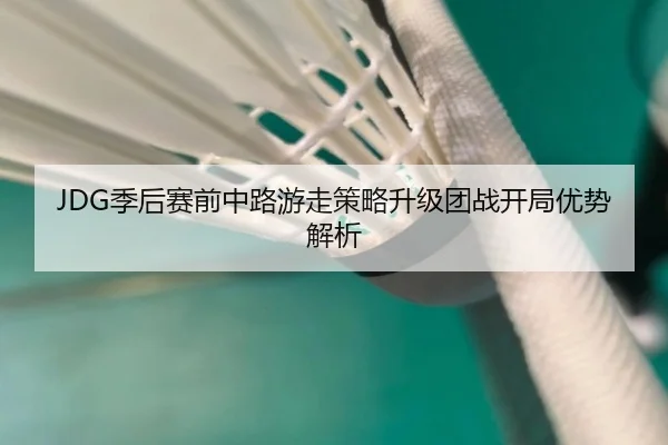 JDG季后赛前中路游走策略升级团战开局优势解析